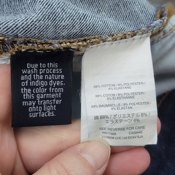 J. Crew Women's Toothpick Mid Rise Dark Wash Denim Blue Jeans Size 27 Casual - Picture 11 of 11